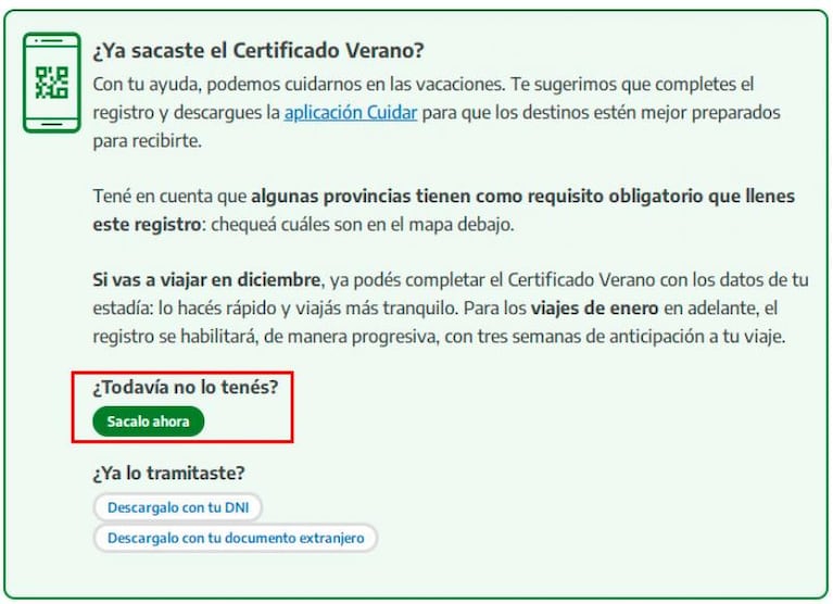 Certificado Verano: cómo sacar el permiso que exigirán en Córdoba y el país