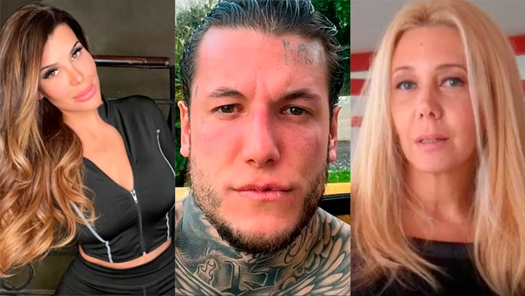 Charlotte y Alex Caniggia y Mariana Nannis.