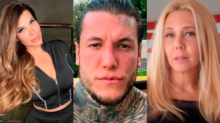 Charlotte y Alex Caniggia y Mariana Nannis.