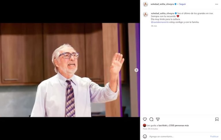 “Chau Beto”: el doloroso mensaje de despedida de Ricardo Darín a Brandoni