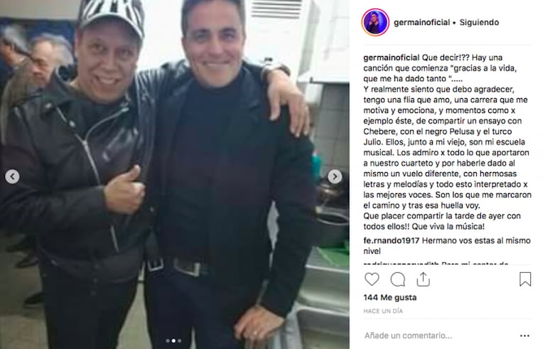 Chébere se prepara para el gran reencuentro