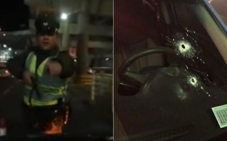 Chile: chofer de Uber grabó a un carabinero cuando le dispara a quemarropa