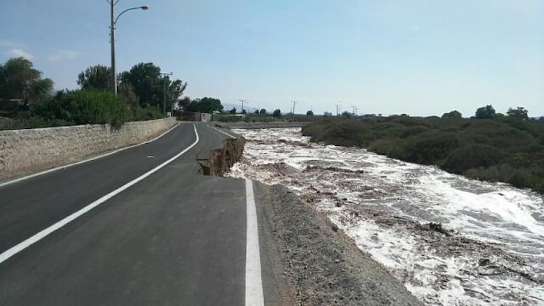 Chile: impactante desborde del río causó daños en la región