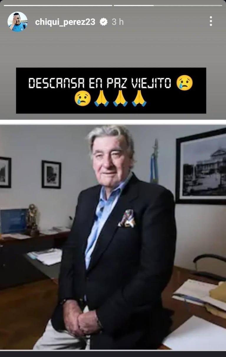 "Chiqui" Pérez y un especial mensaje para Armando Pérez.