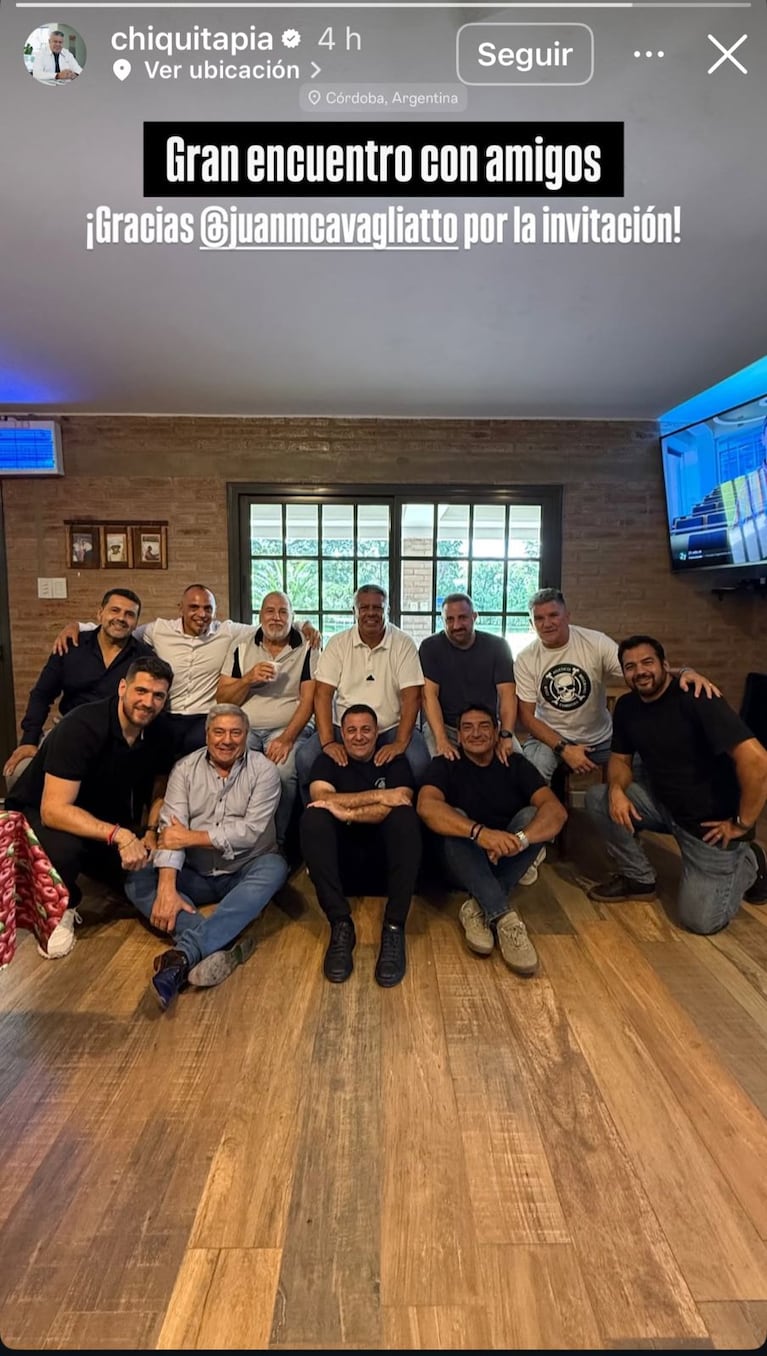 Chiqui Tapia en Córdoba.