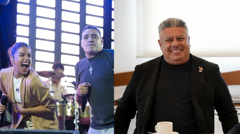 Chiqui Tapia presente en el baile de LBC y Euge Quevedo.