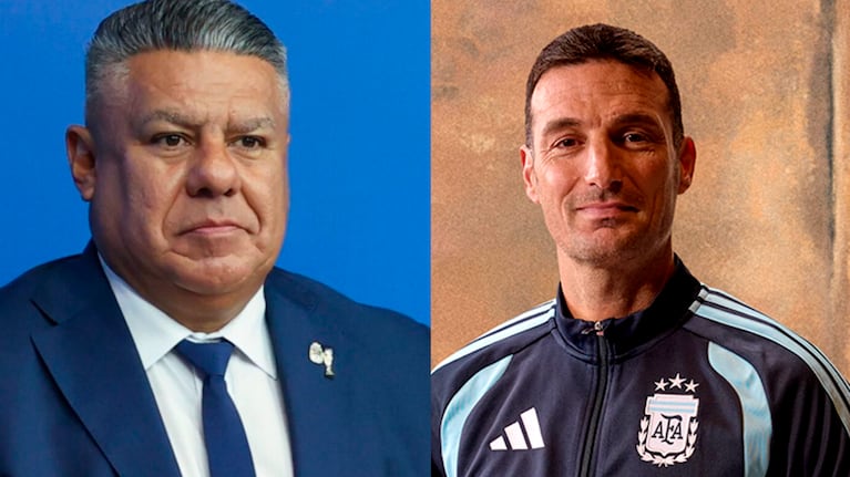 Chiqui Tapia y Lionel Scaloni