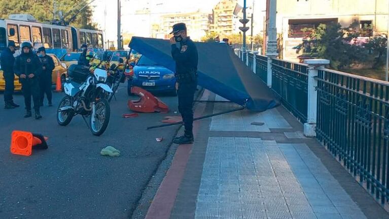 choque colectivo puesto policial