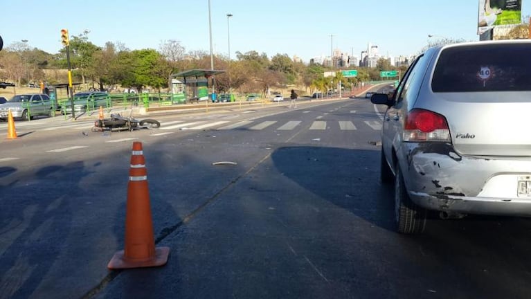 Choque en avenida Sabattini