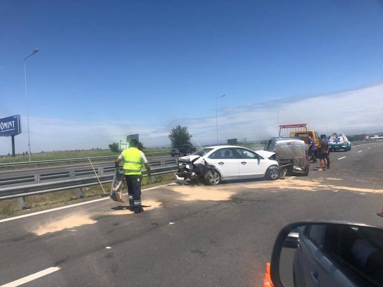 Choque en cadena y caos de tránsito en la autopista Córdoba – Carlos Paz