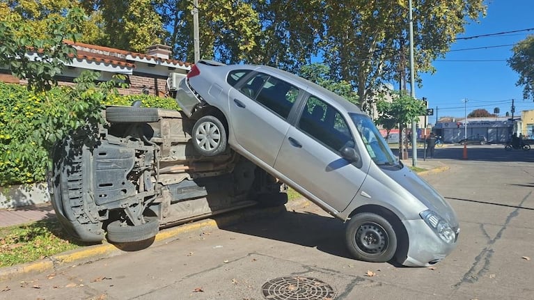 Choque en Rosario.