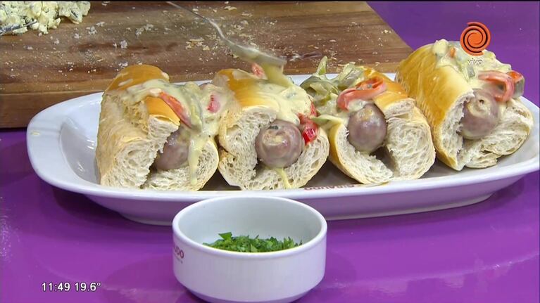 Chorizos al roquefort