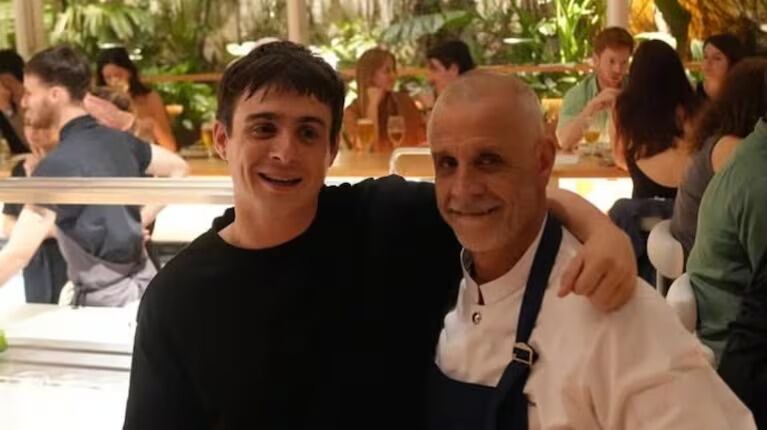 Christian Petersen y su hijo.