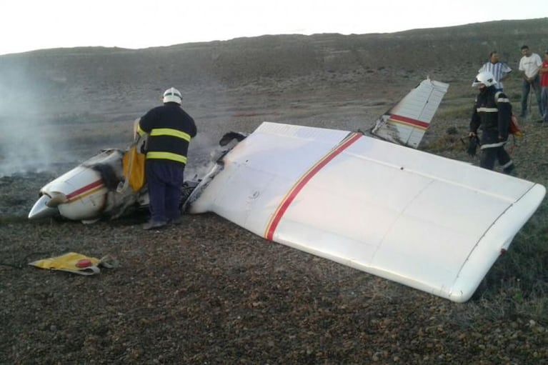 Chubut: dos personas murieron al estrellarse una avioneta