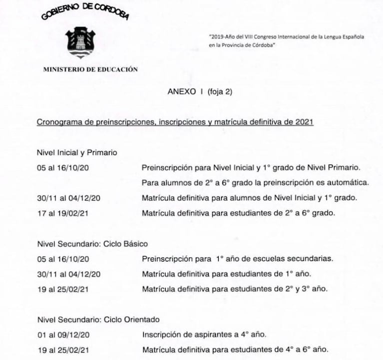 Ciclo lectivo 2020: cuándo empiezan las clases, cuándo terminan y cómo serán las vacaciones