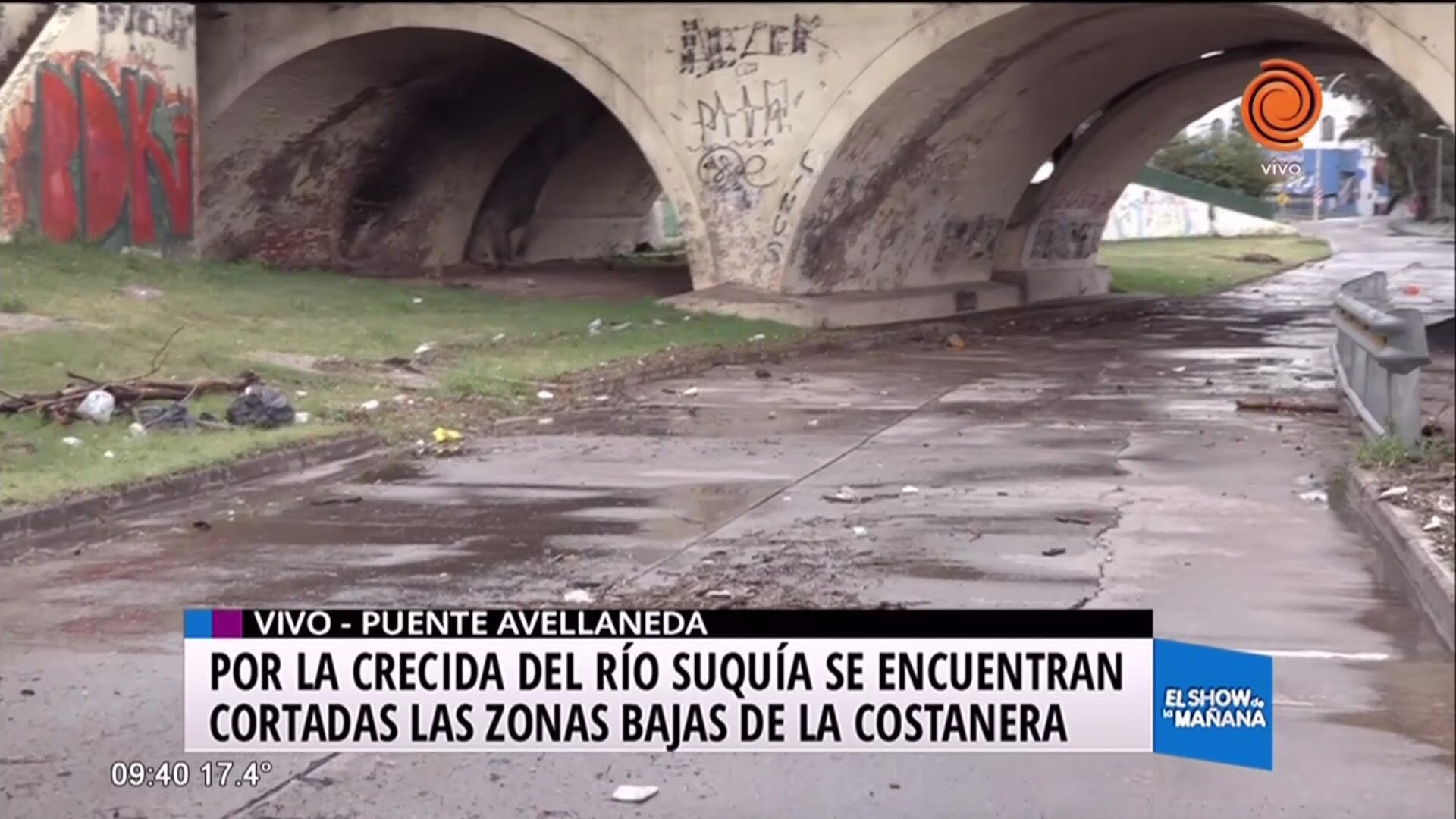 Cierran las zonas bajas de La Costanera