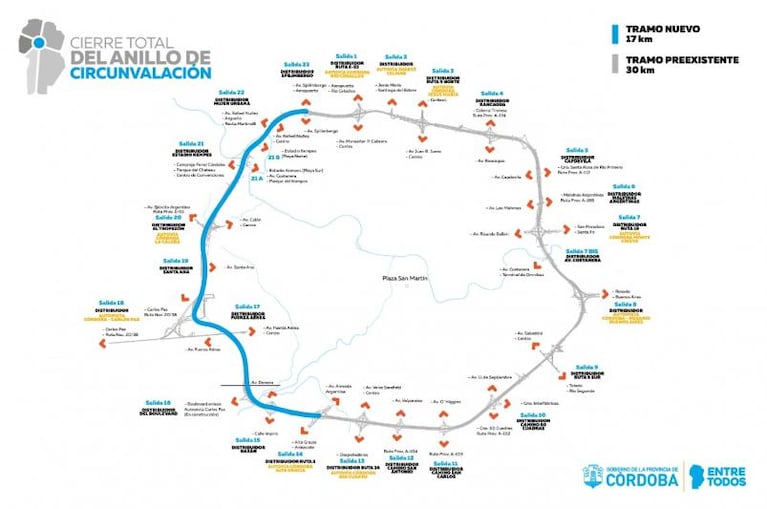 Cierre del anillo de Circunvalación: la vuelta a Córdoba en solo media hora
