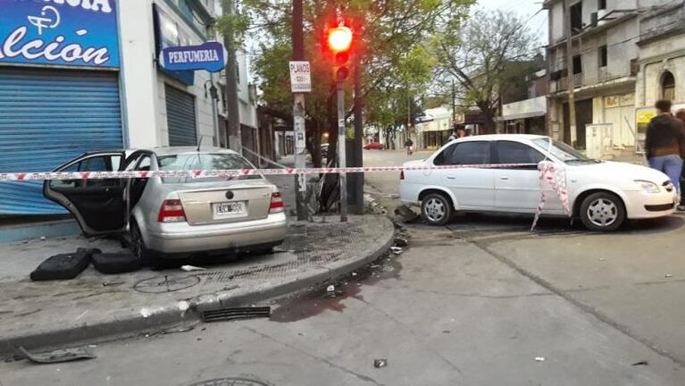 Cinco heridos dejó un violento choque en Alta Córdoba