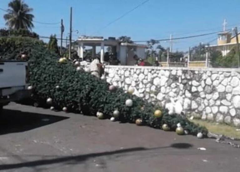 Cinco jóvenes se electrocutaron al decorar un árbol de Navidad