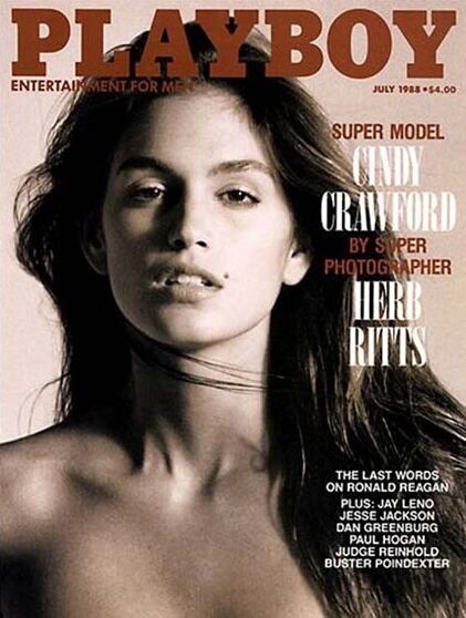 Cindy Crawford, otra bomba que posó varias veces para Playboy. 