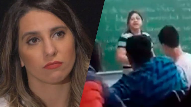 Cinthia Fernández apoyó a la mamá que golpeó a un estudiante.
