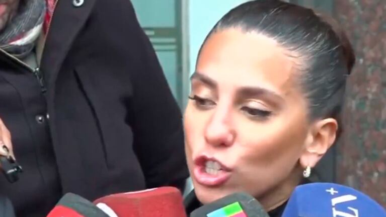 Cinthia Fernández viajó a Comodoro Rivadavia acompañando a Roberto Castillo.