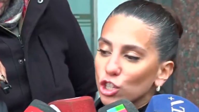 Cinthia Fernández viajó a Comodoro Rivadavia acompañando a su esposo como abogado.