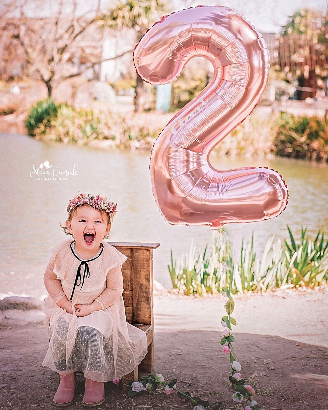 Clarita cumplió 2 años y sus papás lo festejaron con una sesión especial. Fotos: @marudanielefotografiainfantil