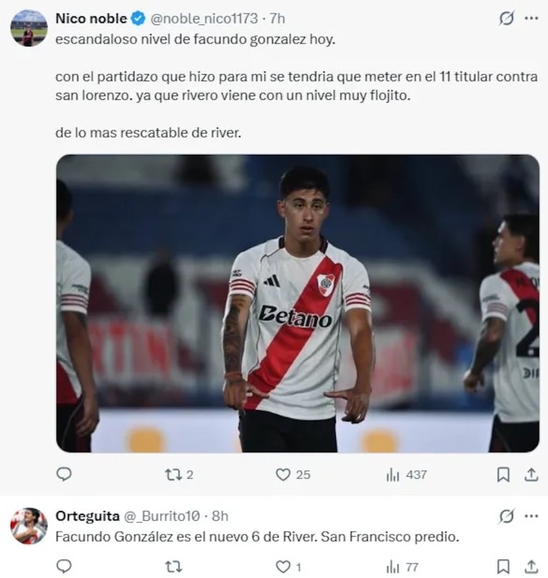 Cláusula de 100 millones y un Pirata como referente: quién es el cordobés que la rompió en River
