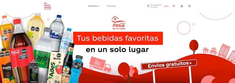 “Coca-Cola en tu casa”: Llegó el nuevo Ecommerce Oficial:  Coca Cola trae una nueva propuesta