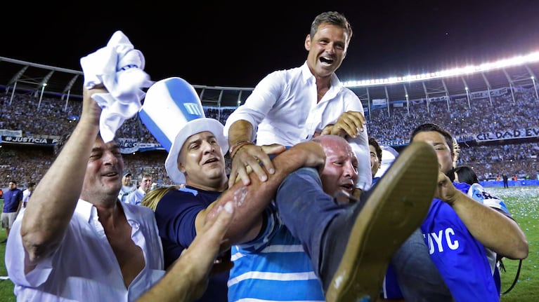 Cocca salió campeón con Racing en 2014.