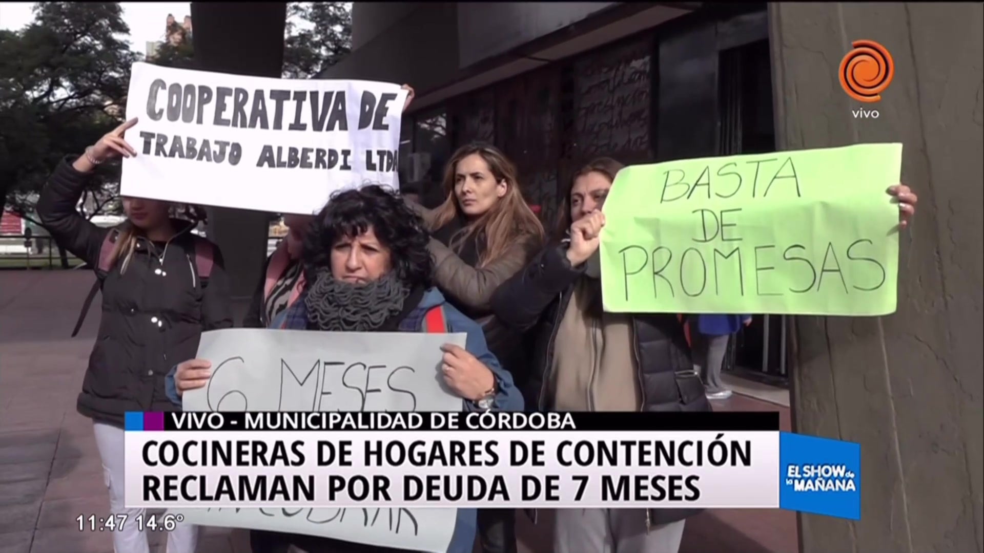 Cocineras de hogares de día toman medidas de fuerza por falta de pagos