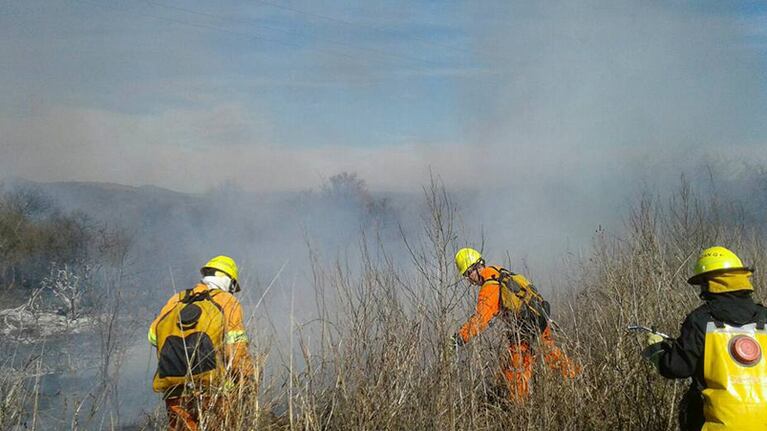 Colaboraron bomberos de cuarteles del sur provincial y dos aviones hidrantes.