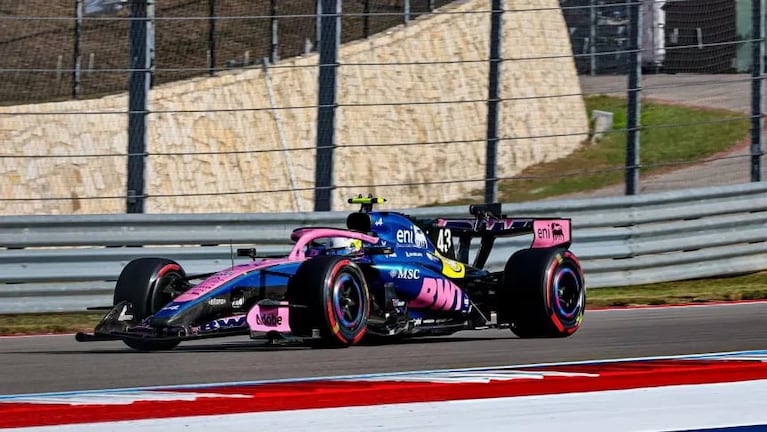 Colapinto en el GP de Estados Unidos.