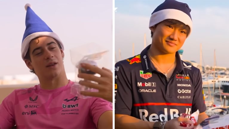 Colapinto recibió el regalo sorpresa de Tsunoda.