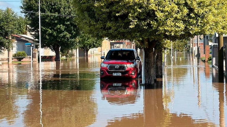 Colonia Marina, la localidad más afectada por la abundante lluvia.
