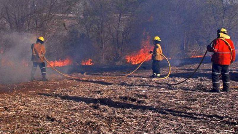 Combaten incendios en Altas Cumbres