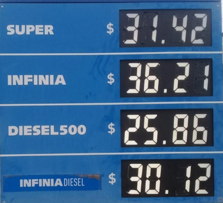 Combustibles en suba: YPF aplicó un aumento del 1 por ciento
