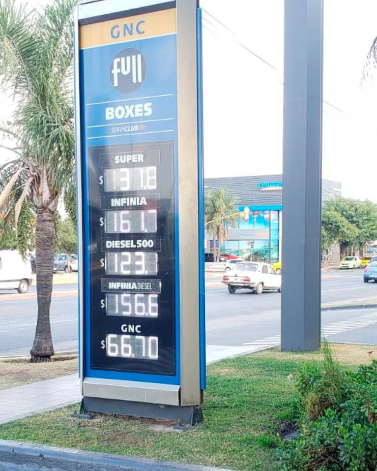 Combustibles más caros: la nafta súper llegó a $132 en Córdoba