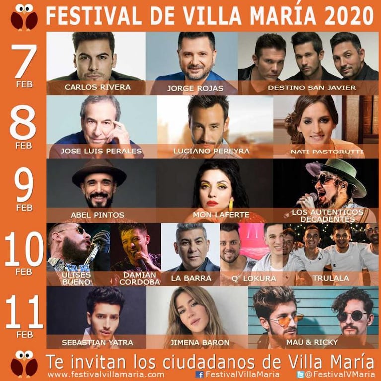 Comienza el Festival de Peñas de Villa María: la grilla completa y el precio de las entradas