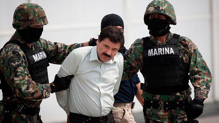 Como en esta imagen de archivo, las fuerzas de seguridad tienen al "Chapo" Guzmán.