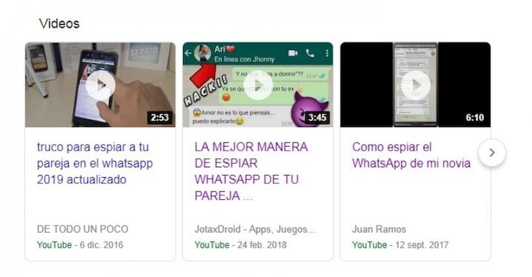 “¿Cómo espiar el WhatsApp de mi novia?": polémica con tutoriales de Youtube