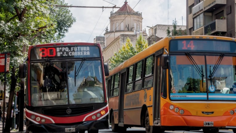 Cómo funcionará el transporte urbano este domingo. 