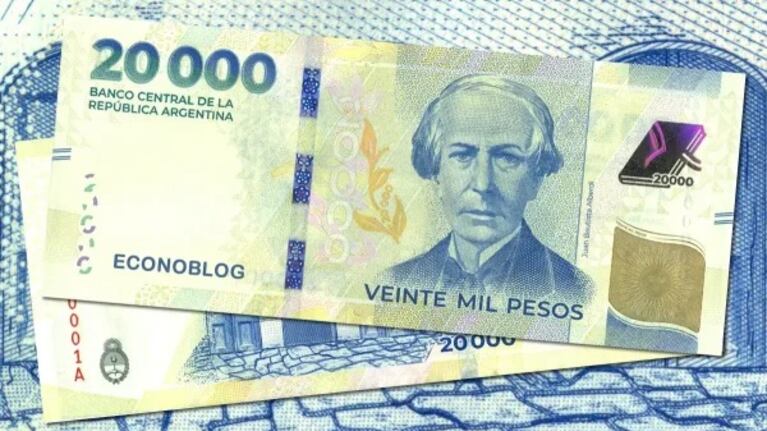 Cómo identificar el billete 20 mil pesos.
