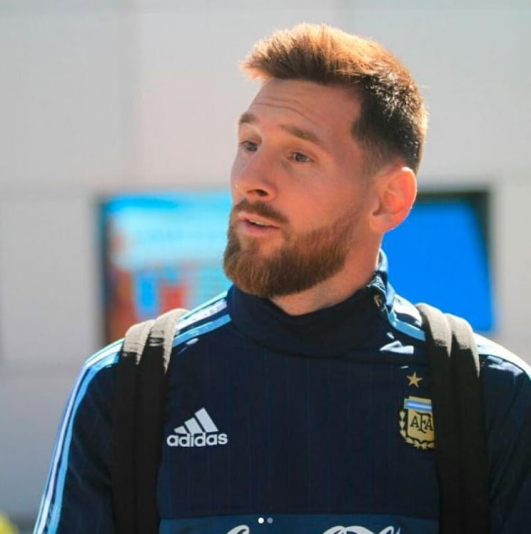 ¡Como nuevo! Messi estrenó look antes del partido de la Selección