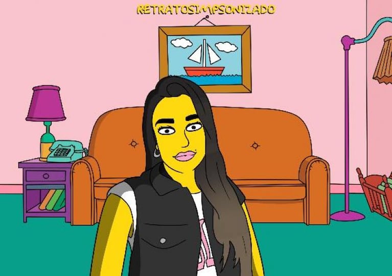 Cómo sería Eugenia Quevedo si fuera una Simpson 