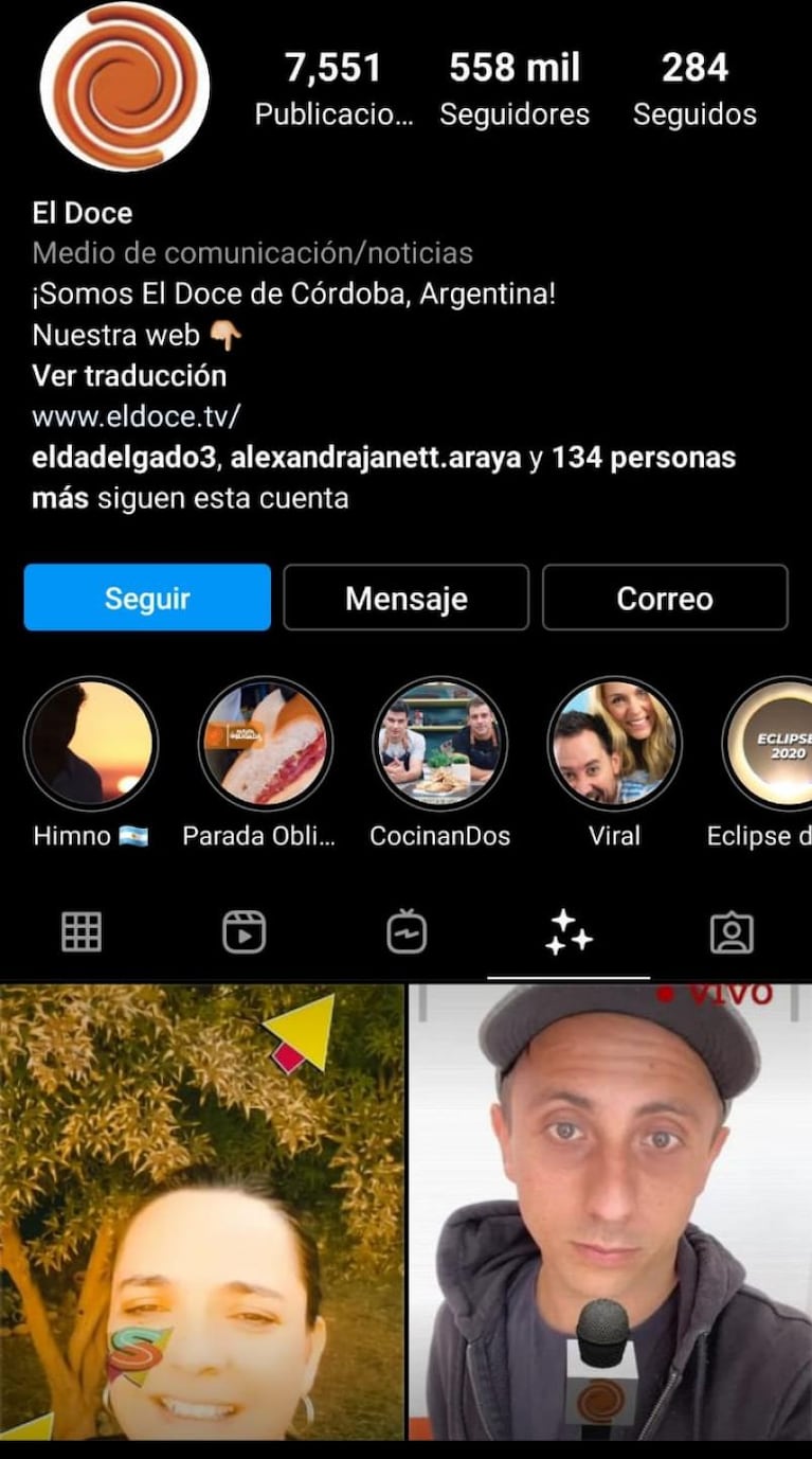 Cómo usar el filtro de Seguimos en El Doce en Instagram