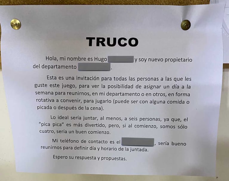 Compartió la extraña invitación que encontró en el ascensor y se hizo viral. Foto: Twitter