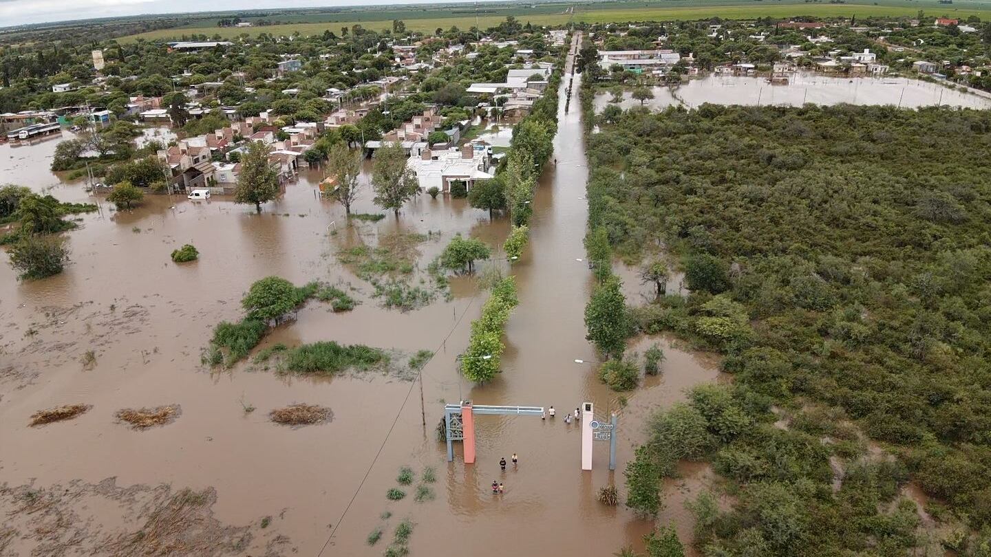 Complicada situación en el noreste provincial por las lluvias. Foto: Fundación Aves Argentinas.