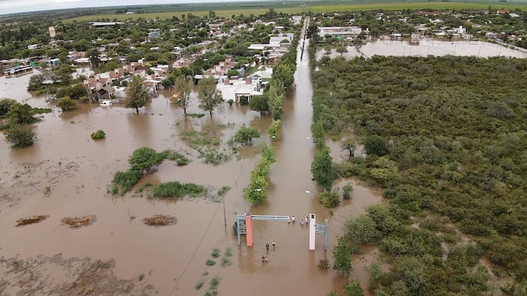 Complicada situación en el noreste provincial por las lluvias. Foto: Fundación Aves Argentinas.